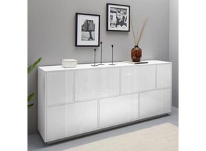 8054117994563 - Ahd Amazing Home Design - Sideboard 200cm Wohnzimmer Anrichte Küche weiß Design Lopar