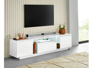 8054117995812 - TV-Board TECNOS Elegant Sideboards Gr B H T 1802 cm x 40 cm x 40 cm weiß TV-Lowboards Breite ca 180 cm