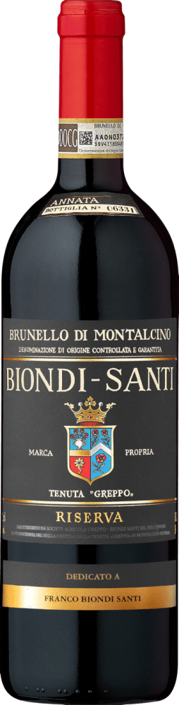 8054187510786 - Brunello di Montalcino Riserva  - ab 3 Flaschen in der Holzkiste