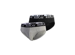 8054216389680 - Slip REPLAY SLIP Basic Cuff Logo im praktischen 2er Pack