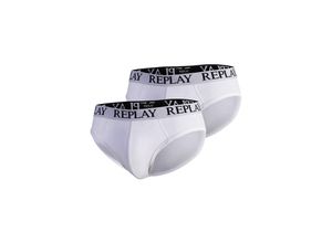 8054216389826 - Slip REPLAY SLIP Basic Cuff Logo im praktischen 2er Pack 8054216389826 - Slip REPLAY SLIP Basic Cuff Logo im praktischen 2er Pack
