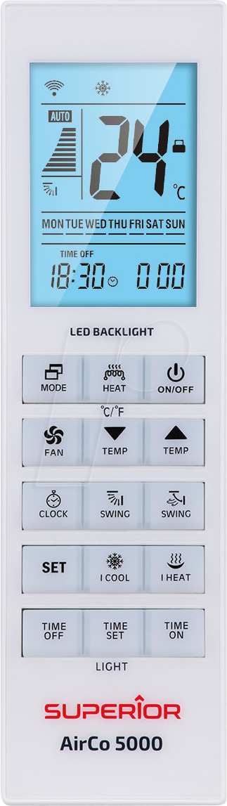 8054242080629 - SUPER AIRCO 5000 - Superior Airco 5000in1 - Klimageräte Universalfernbedienung