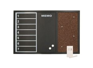 8054248646911 - Webmarketpoint - Magnetisches Memoboard mit Kork und Kreide cm60x40x15