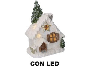 8054248947186 - Iperbriko - Harzhaus mit weißem LED-Baum cm265x17h36