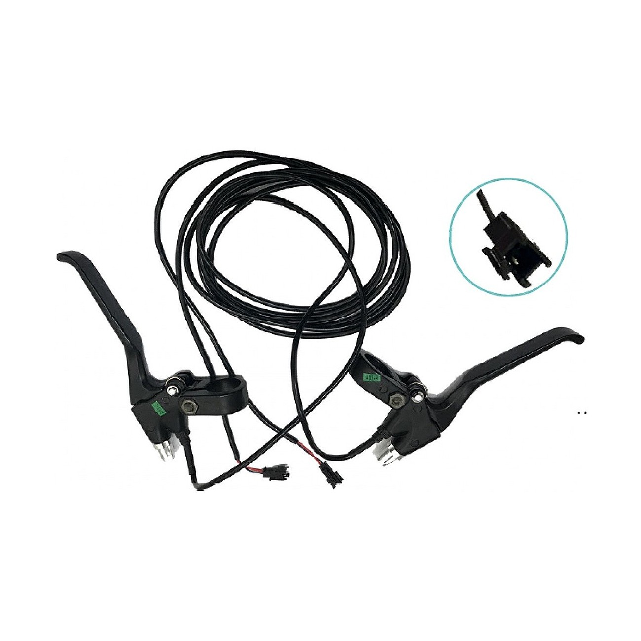 8054615360204 - V-Bremse Hebel E-Bike 4 Finger Alu Schwarz IP20