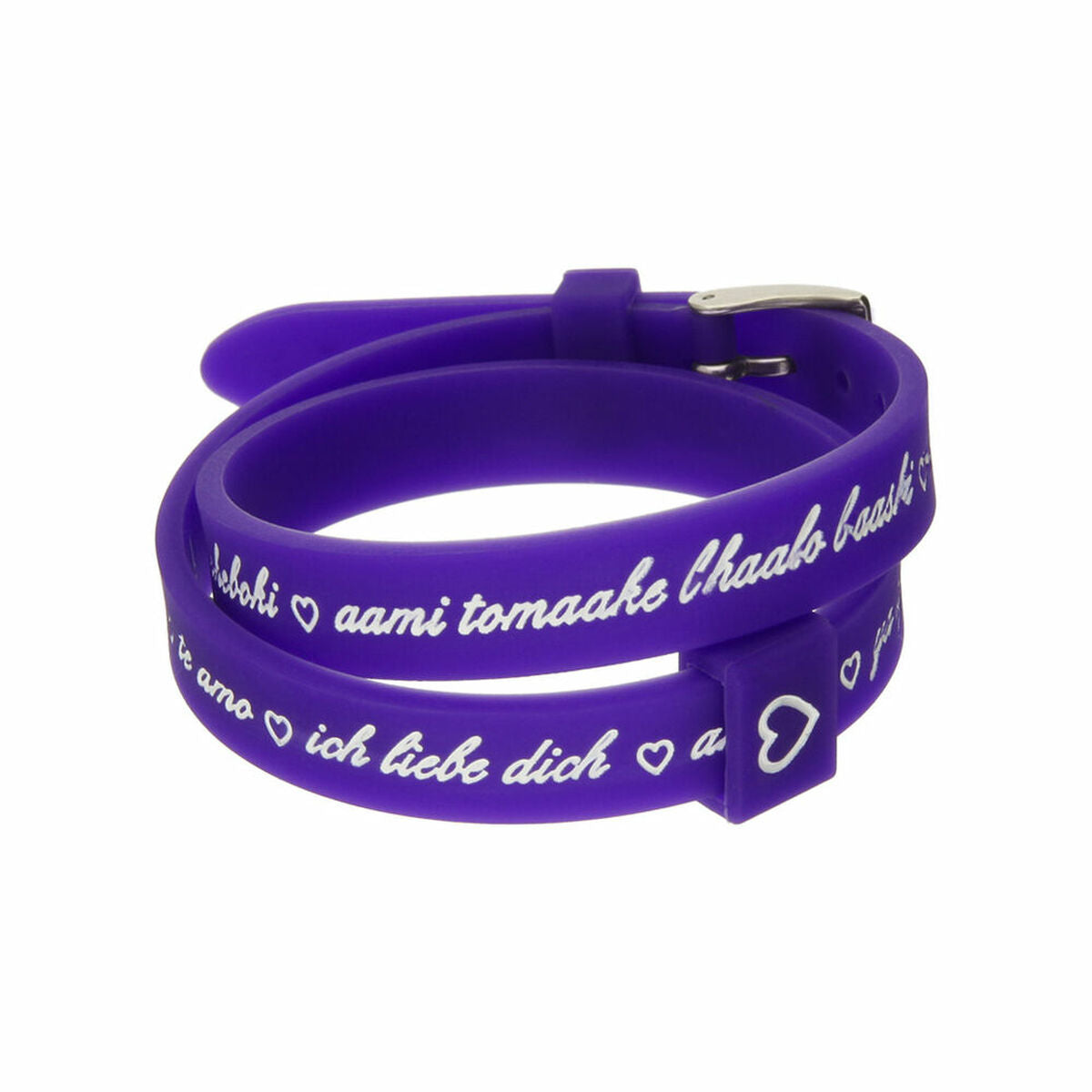 8054726935476 - Damenarmreif I LOVE YOU SILVER - BRACCIALE IN SILICONE SILICONE BRACELET