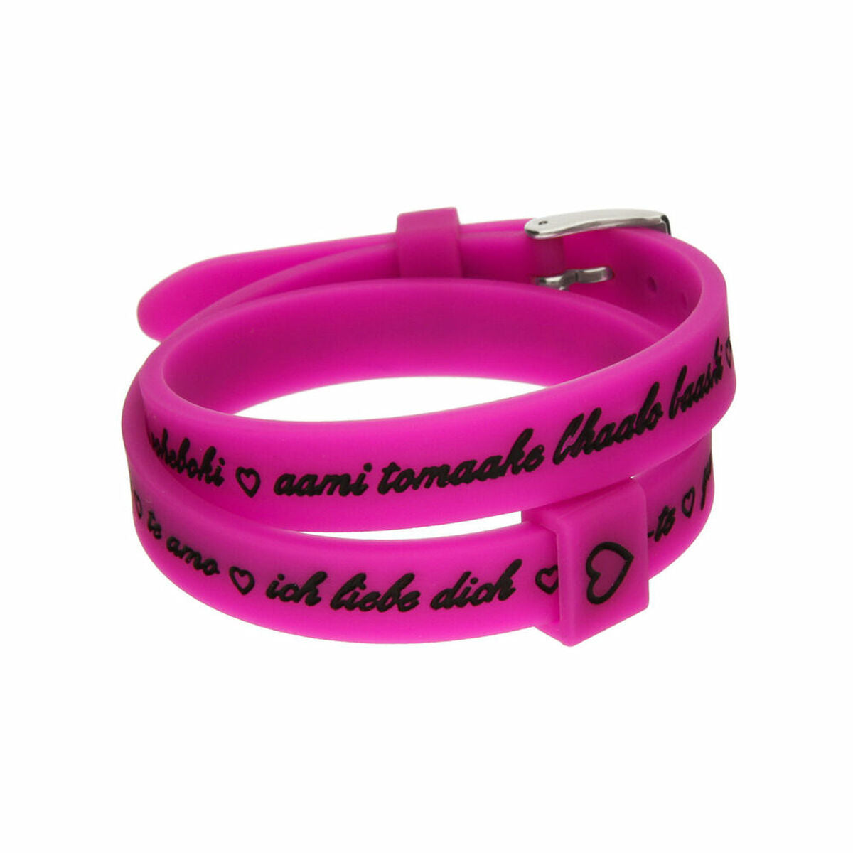 8054726935483 - Damenarmreif I LOVE YOU SILVER - BRACCIALE IN SILICONE SILICONE BRACELET