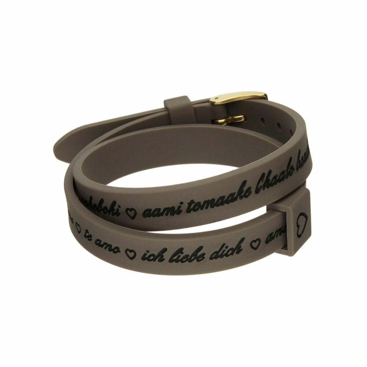 8054726935568 - Damenarmreif I LOVE YOU GOLD - BRACCIALE IN SILICONE SILICONE BRACELET