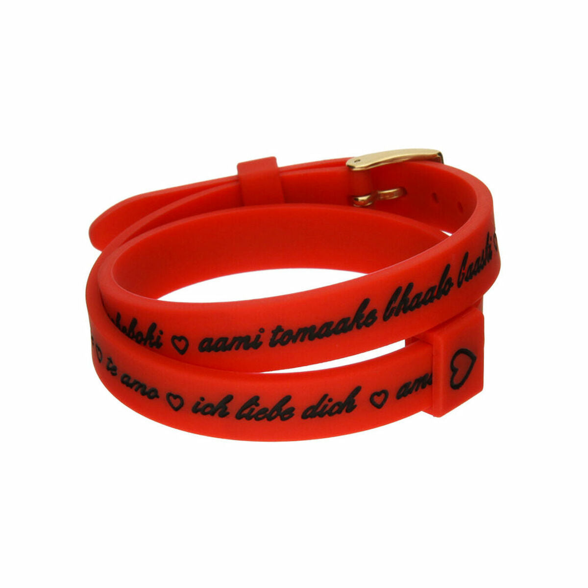 8054726935629 - Damenarmreif I LOVE YOU GOLD - BRACCIALE IN SILICONE SILICONE BRACELET
