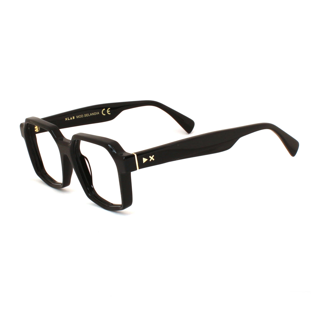 8054757823650 - XLAB Unisex SELANDIA Rahmen von BRILLEN Acetat Schwarz  Quadratisch