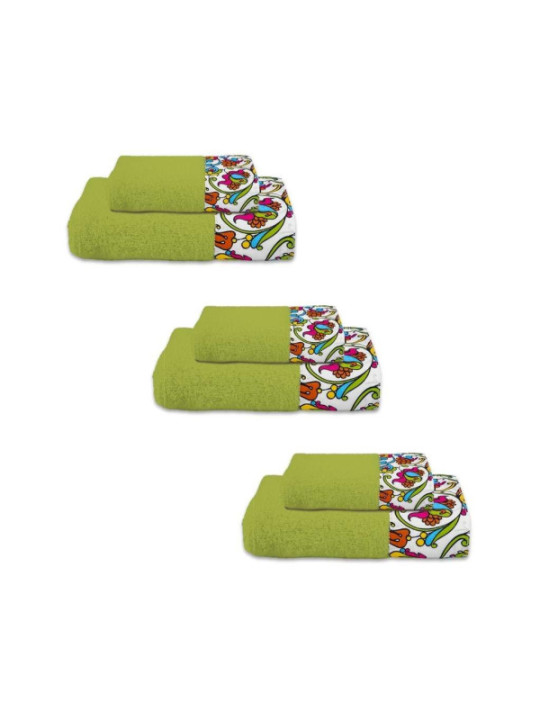 8054806087644 - - SET SPUGNA PORTO 3+3 VERDE - Grün