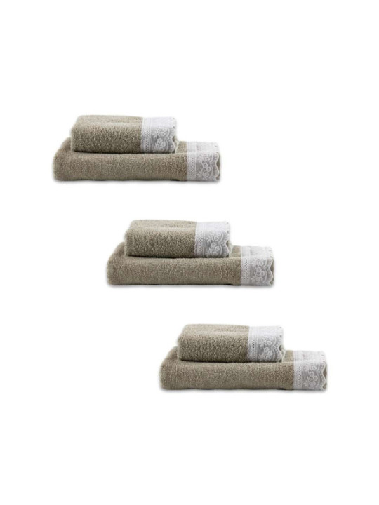 8054806087668 - - SET SPUGNA ELLY 3+3 BEIGE - Braun