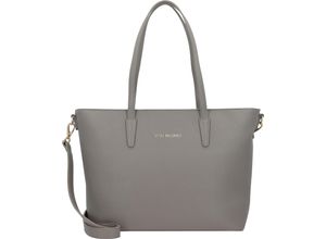 8054942029263 - Valentino by Mario Shopper Lederimitat Reißverschluss für Damen grau