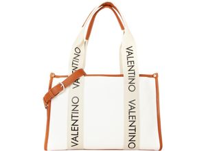 8054942030771 - Valentino by Mario Shoppertasche Reißverschluss Logo-Muster für Damen beige