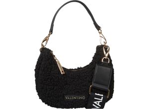 8054942132062 - Valentino by Mario Henkeltasche Plüsch Logo-Patch für Damen schwarz