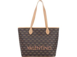 8054942227027 - Valentino by Mario Shopper Logo-Muster Reißverschluss für Damen braun