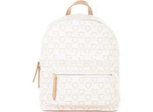 8054942227201 - Valentino by Mario Rucksack Zweiwegereißverschluss Logo-Muster für Damen weiß