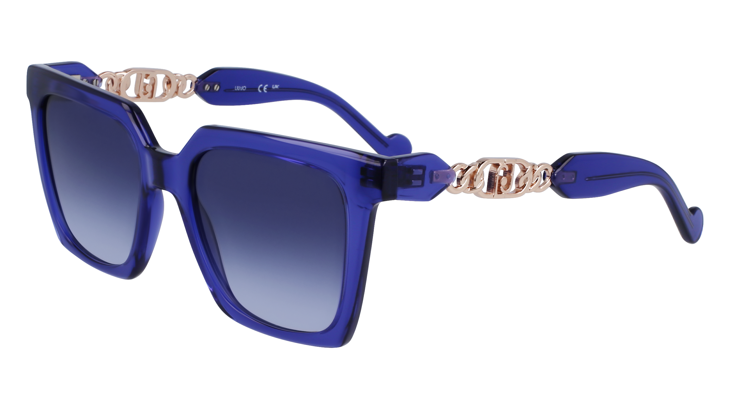 8054944269483 - Damen LJ779S 502 Gläser SONNENBRILLEN Injiziert Blau Blau Quadratisch Normal Normal