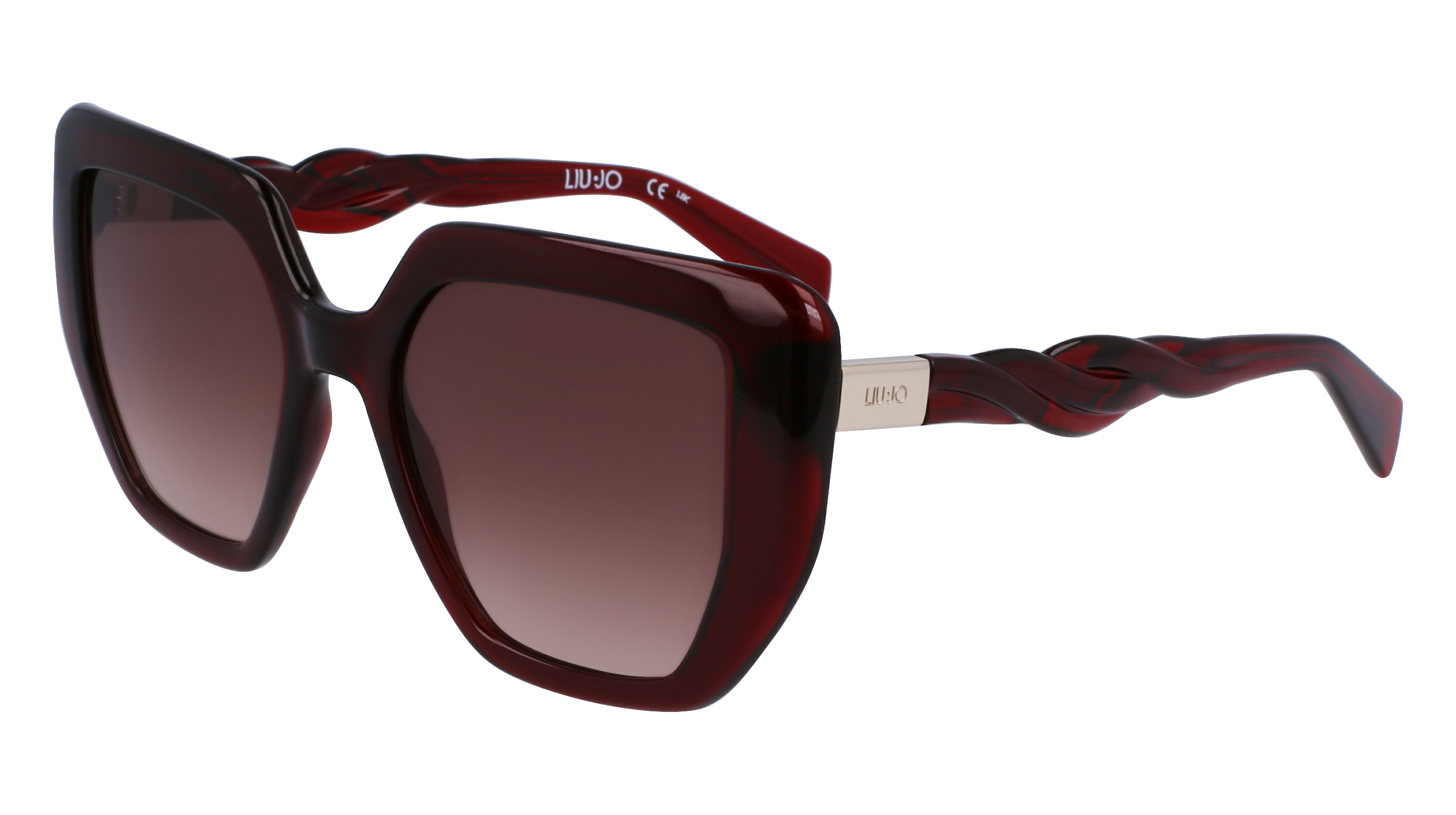 8054944756945 - Damen LJ788S 601 Gläser SONNENBRILLEN Bio-Injekt Bordeaux Braun Quadratisch Normal Schattiert