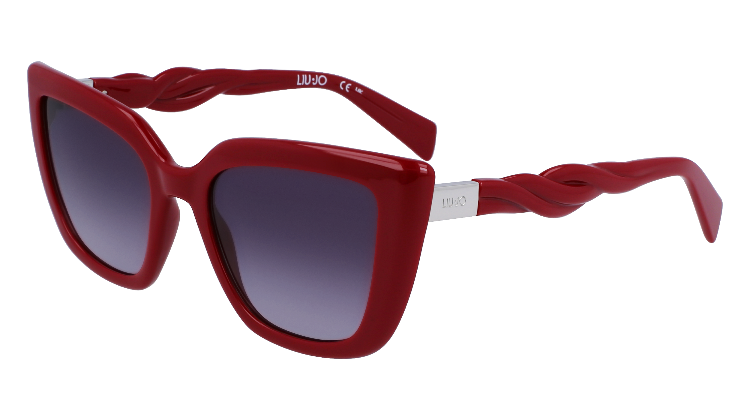 8054944756976 - Damen LJ789S 600 Gläser SONNENBRILLEN Bio-Injekt Rot Violett Cat Eye Normal Schattiert