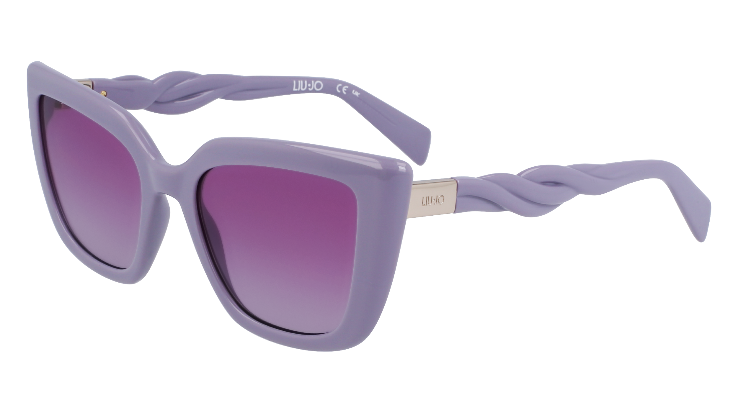 8054944756983 - Damen LJ789S 517 Gläser SONNENBRILLEN Bio-Injekt Lila Violett Cat Eye Normal Schattiert