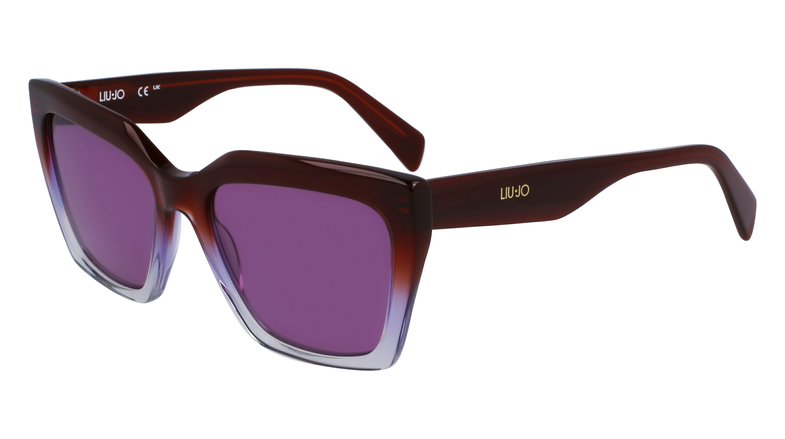 8054944757249 - Damen LJ795S 208 Gläser SONNENBRILLEN Acetat Violett Violett Quadratisch Normal