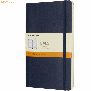 8055002854740 - MOLESKINE Notizbuch Classic Collection ca DIN A5 liniert saphir Softcover 192 Seiten 1 St