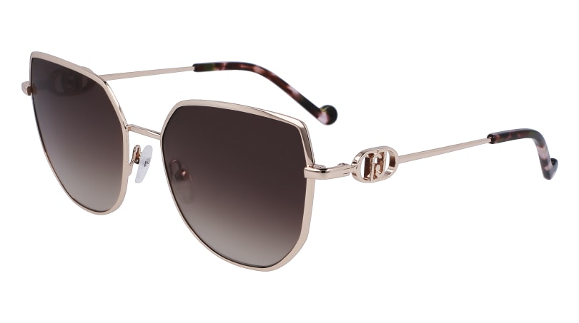 8055130515094 - Damen LJ154S 722 Sonnenbrillen Metall Gold Braun Geometrisch Schattiert 8055130515094 - Damen LJ154S 722 Sonnenbrillen Metall Gold Braun Geometrisch Schattiert