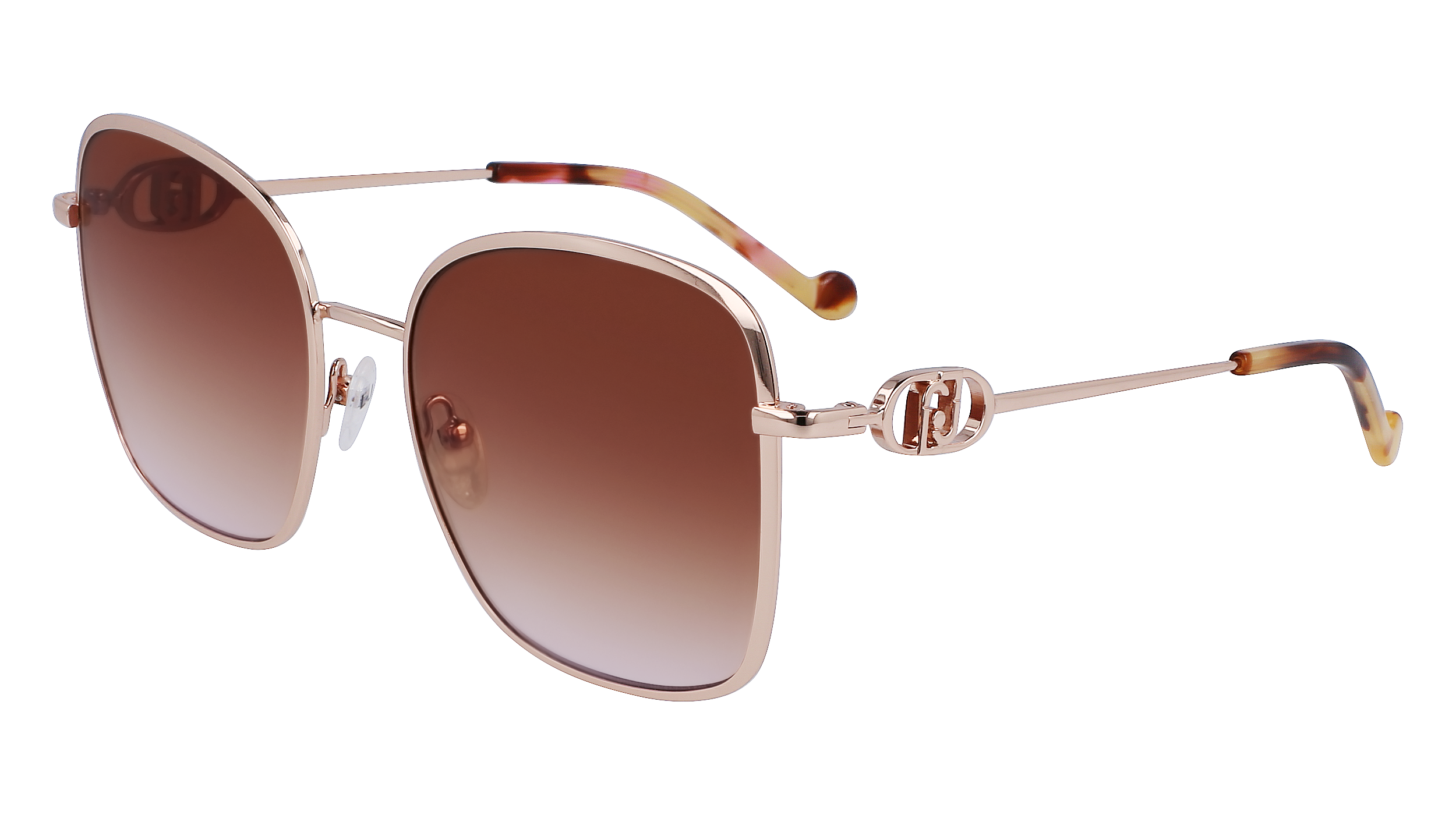 8055130515124 - Damen LJ155S 770 Sonnenbrillen Metall Gold Rose Braun Quadratisch  Normal