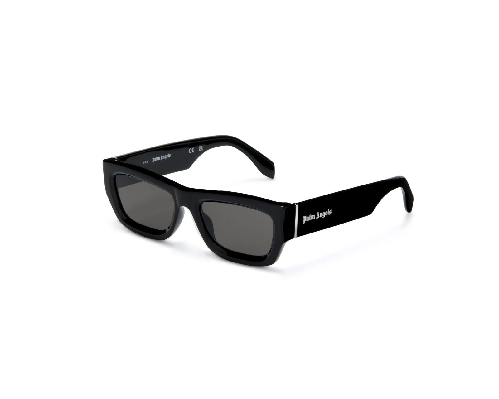 8055167271635 - PALM ANGELS Unisex PERI048 Auberry 1007 black Gläser SONNENBRILLEN Acetat Schwarz Grau Quadratisch Normal