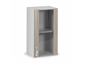 8055182022670 - Iperbriko - Küchenwandschrank aus Melaminholz 1 Tür Vitrine Ulme cm 40x32xH 72