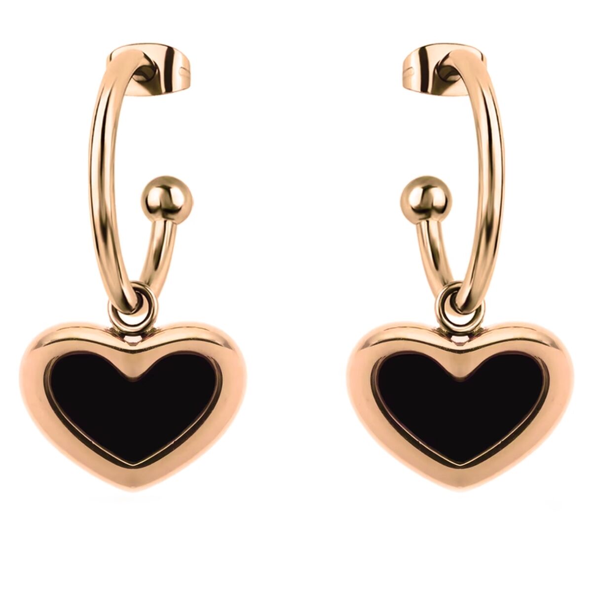 8055267728718 - Damenohrringe LJ2695 Rotgold Schwarz 8055267728718 - Damenohrringe LJ2695 Rotgold Schwarz