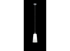 8055303005308 - Iperbriko - Moderne Pendelleuchte Koni 1xE27 Nickel und Weißglas Ø15 cm Trio Lighting