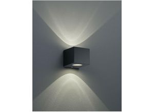 8055303602590 - Iperbriko - Biemission Außenwandleuchte Cordoba Led dimmbar IP44 Black Trio Lighting