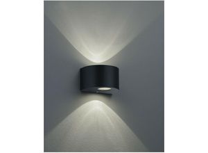 8055303602903 - Iperbriko - Wandleuchte Doppel Led Rosario Schwarz H15 cm IP44 Trio Lighting