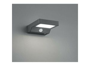 8055303603047 - Iperbriko - Fomosa Wandleuchte Led Anthrazit IP44 Mit Solarenergie Bewegungssensor Trio Beleuchtung