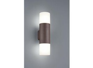 8055303603177 - Iperbriko - Wandleuchte Hoosic Double Emission 2xE27 Rost H33 cm IP44 Trio Lighting