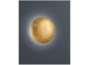 8055303603429 - Iperbriko - Wandleuchte Led Decorativa Chiros Foglia Oro Ø22 cm Trio Beleuchtung