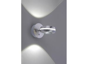 8055303604075 - Iperbriko - Einstellbare dimmbare Led Vista Wandleuchte Rgbw Nickel Ø11 cm Trio Lighting