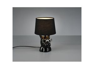 8055303614180 - Iperbriko - Dosy schwarze Keramik-Tischlampe Ø18 cm Trio Lighting