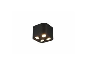 8055303614593 - Iperbriko - Deckenleuchte 4 verstellbare GU10 Spots Cookie Cube Black Trio Lighting