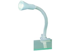 8055303614883 - Iperbriko - Schreibtischlampe Flexo Weiß 1xE14 mit Clip Trio Beleuchtung