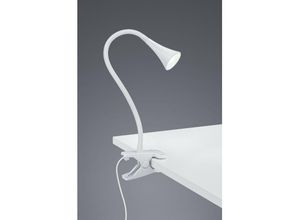 8055303614999 - Iperbriko - Viper weiße LED-Schreibtischlampe mit Clip H35 cm Trio-Beleuchtung