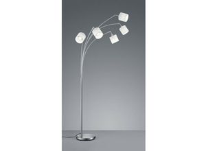 8055303621904 - Iperbriko - Tommy Nickel Stehlampe 5xE14 Weißer Stoff H200 cm Trio Lighting 8055303621904 - Iperbriko - Tommy Nickel Stehlampe 5xE14 Weißer Stoff H200 cm Trio Lighting