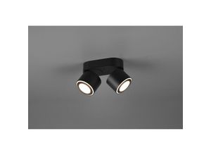 8055303624462 - Iperbriko - Decke 2 led Spot Double Emission L18 cm Taurus Black Trio Lighting