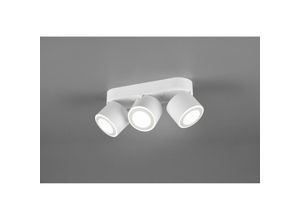 8055303624479 - Iperbriko - Decke 3 Spot Double Led Emission L27 cm Taurus White Trio Lighting