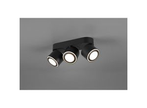 8055303624486 - Iperbriko - Decke 3 Spot Led Double Emission L27 cm Taurus Black Trio Lighting