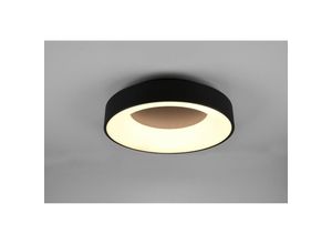 8055303625117 - Iperbriko - Girona Led Deckenleuchte 27w Dimmbar Schwarz Ø45 cm Trio Beleuchtung