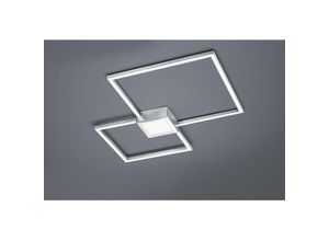 8055303625278 - Iperbriko - Hydra Double Square Led Deckenleuchte 28w Nickel L65 cm Dimmbare Trio-Beleuchtung