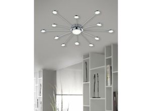 8055303625520 - Iperbriko - Moderne Deckenleuchte 13 Led dimmbar Bodrum Ø100 cm Chrome Trio Lighting